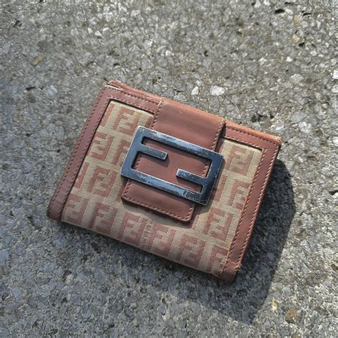 bifold fendi wallet|Fendi zucchino wallet.